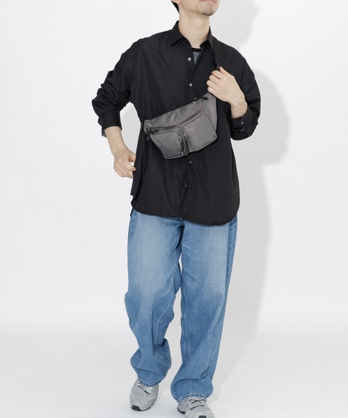 RODE SKO(ロデスコ)の「パラコードボディバッグ(ショルダーバッグ・メンズ・ブラック/グレー・ONE)」の9枚目の写真