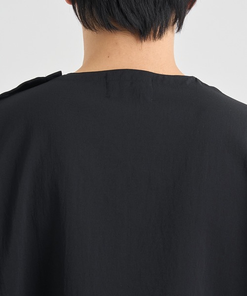 RAINMAKER（レインメーカー）の「【RAINMAKER/レインメーカー】PULL OVER S/S SHIRTEE（Tシャツ/カットソー・メンズ・グレー/ブラック・3/4）」の8枚目の写真