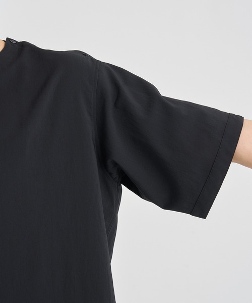 RAINMAKER（レインメーカー）の「【RAINMAKER/レインメーカー】PULL OVER S/S SHIRTEE（Tシャツ/カットソー・メンズ・グレー/ブラック・3/4）」の9枚目の写真