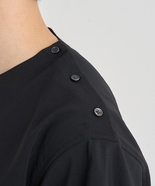 RAINMAKER（レインメーカー）の「【RAINMAKER/レインメーカー】PULL OVER S/S SHIRTEE（Tシャツ/カットソー・メンズ・グレー/ブラック・3/4）」の10枚目の写真