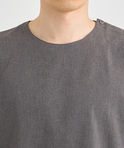 RAINMAKER（レインメーカー）の「【RAINMAKER/レインメーカー】PULL OVER S/S SHIRTEE（Tシャツ/カットソー・メンズ・グレー/ブラック・3/4）」の16枚目の写真