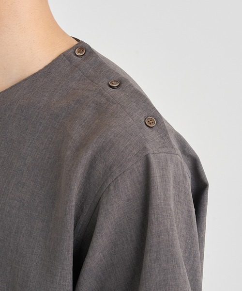 RAINMAKER（レインメーカー）の「【RAINMAKER/レインメーカー】PULL OVER S/S SHIRTEE（Tシャツ/カットソー・メンズ・グレー/ブラック・3/4）」の19枚目の写真