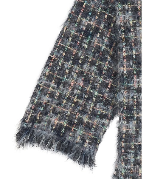 TWEED FRINGE KNIT CARDIGAN（カーディガン/ボレロ）｜Ameri（アメリ