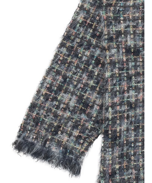 TWEED FRINGE KNIT CARDIGAN（カーディガン/ボレロ）｜Ameri（アメリ