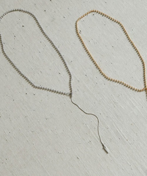 Bab（バブ）の「ボールチェーンデザインネックレス（ネックレス・レディース・シルバー/ゴールド・ONESIZE）」の6枚目の写真