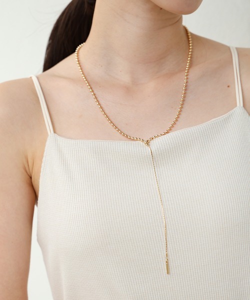 Bab（バブ）の「ボールチェーンデザインネックレス（ネックレス・レディース・シルバー/ゴールド・ONESIZE）」の18枚目の写真