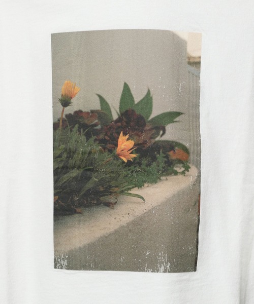 mysty woman（ミスティウーマン）の「フラワーモチーフTシャツ　572883（Tシャツ/カットソー・レディース・ホワイト系その他/グレー系その他/オフホワイト/グレー・FREE）」の12枚目の写真