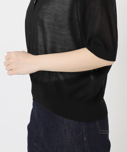 B.C STOCK(ベーセーストック)の「手洗い可 / シアースキッパープルオーバー(ニット/セーター・レディース・レッド/ブラック/アイボリー・FREE)」の5枚目の写真