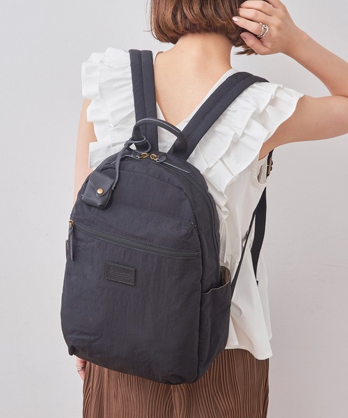 toleur（トーラ）の「【toleur】リンクルナイロンCリュック 11994（バックパック/リュック・レディース・ブラック/ブラウン/オリーブ・FREE）」の4枚目の写真