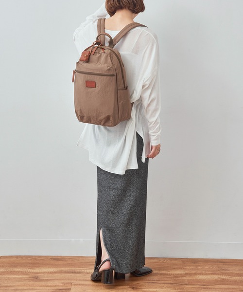 toleur（トーラ）の「【toleur】リンクルナイロンCリュック 11994（バックパック/リュック・レディース・ブラック/ブラウン/オリーブ・FREE）」の12枚目の写真