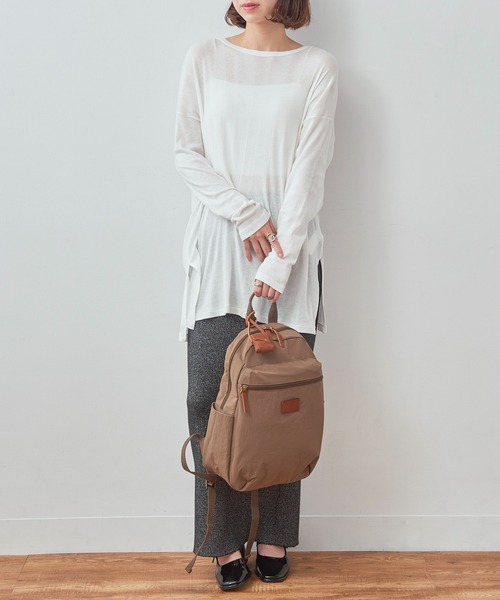 toleur（トーラ）の「【toleur】リンクルナイロンCリュック 11994（バックパック/リュック・レディース・ブラック/ブラウン/オリーブ・FREE）」の13枚目の写真