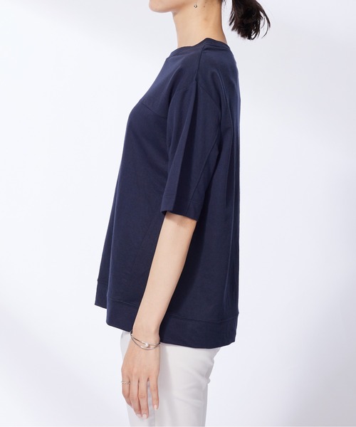 BELLUNA PLUS(ベルーナ)の「涼感素材切替デザインプルオーバー(Tシャツ/カットソー・レディース・ブルーグレー/レッド系その他/ネイビー・MEDIUM/LARGE/X-LARGE)」の11枚目の写真