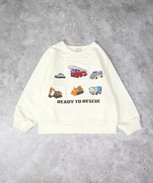 DILASH | はたらく車いっぱいトレーナー(スウェット)