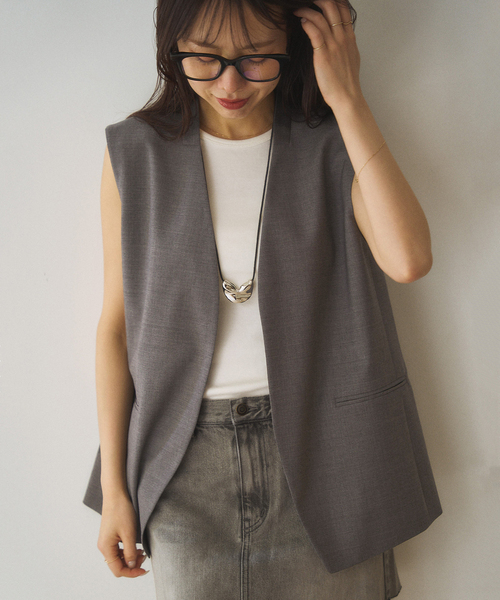 一部カラー有楽町店・WEB限定追加》calla lily ジレ（ベスト
