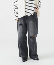 B:MING by BEAMS | ダメージ デニムパンツ（S～M）(デニムパンツ)