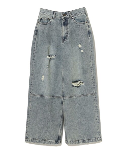 B:MING by BEAMS(ビーミングバイビームス)の「ダメージ デニムパンツ(S~M)(デニムパンツ・レディース・ライトブルー/ブラック・MEDIUM/SMALL)」の13枚目の写真