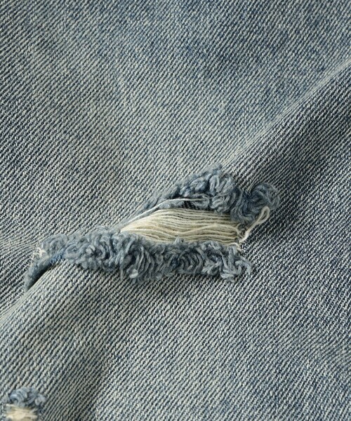 B:MING by BEAMS(ビーミングバイビームス)の「ダメージ デニムパンツ(S~M)(デニムパンツ・レディース・ライトブルー/ブラック・MEDIUM/SMALL)」の17枚目の写真