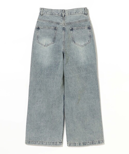 B:MING by BEAMS(ビーミングバイビームス)の「ダメージ デニムパンツ(S~M)(デニムパンツ・レディース・ライトブルー/ブラック・MEDIUM/SMALL)」の18枚目の写真