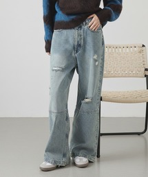 B:MING by BEAMS | ダメージ デニムパンツ（S～M）(デニムパンツ)