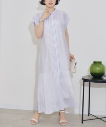 KATHARINE ROSS（キャサリンロス）の「【KATHARINE ROSS】シアーブライトドビーストライプワンピース（ワンピース）」