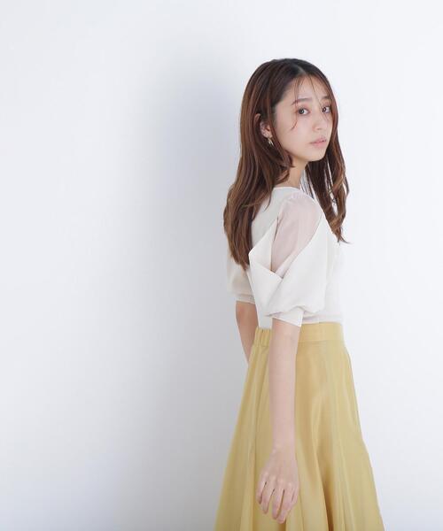 NATURAL BEAUTY BASIC(ナチュラルビューティーベーシック)の「◇シアーレイヤースリーブニット(ニット/セーター・レディース・ブラック/ブラウン/ベージュ/オフホワイト・FREE)」の20枚目の写真