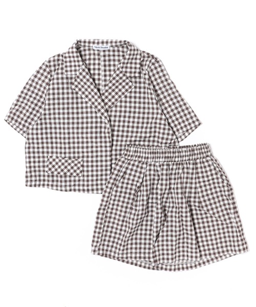WEGO(ウィゴー)の「WEGO/【セットアップ】ギンガムチェックテーラージャケット/ショートパンツ(セットアップ・レディース・ブラック/ブラウン・MEDIUM/LARGE)」の5枚目の写真