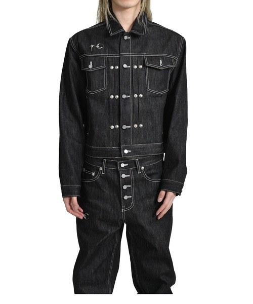 デニムジャケット THUG CLUB Land Warfare Denim Jacket SA828 LAND WARFARE DENIM JACKET（デニムジャケット）｜Thug Club