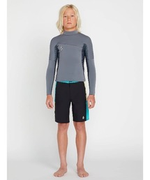 VOLCOM（ボルコム）の「【VOLCOM/ボルコム】 Big Boys Modulator 2mm Long Sleeve Wetsuit Jacket /キッズロゴワンポイント2mmストレッチウェットスーツ（ラッシュガード）」