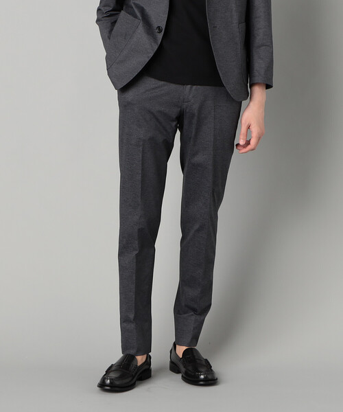 COMME CA MEN（コムサメン）の「【セットアップ対応】エアードットジャージープリント テーパードパンツ（スラックス・メンズ・ネイビー/チャコールグレー・M/S/L）」の4枚目の写真