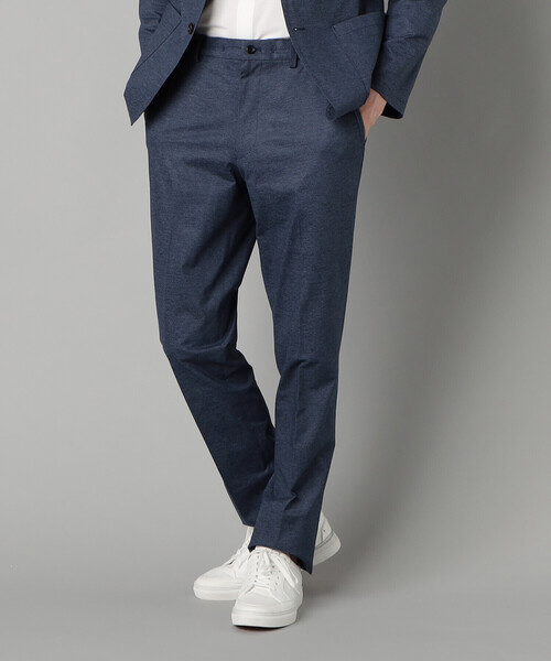 COMME CA MEN（コムサメン）の「【セットアップ対応】エアードットジャージープリント テーパードパンツ（スラックス・メンズ・ネイビー/チャコールグレー・M/S/L）」の11枚目の写真