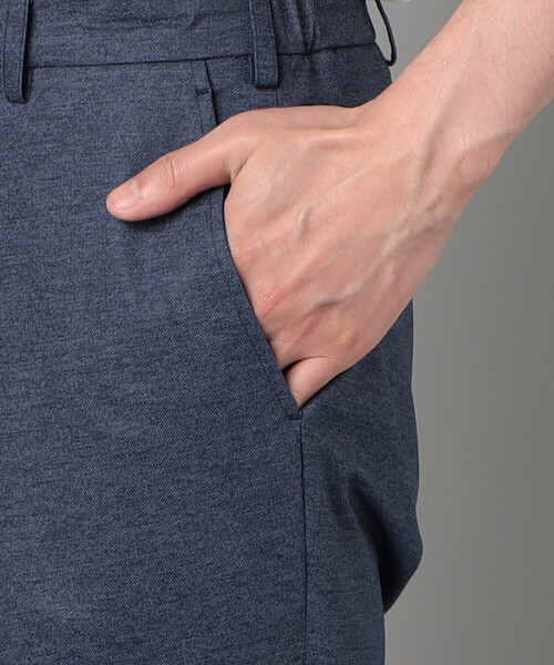 COMME CA MEN（コムサメン）の「【セットアップ対応】エアードットジャージープリント テーパードパンツ（スラックス・メンズ・ネイビー/チャコールグレー・M/S/L）」の17枚目の写真