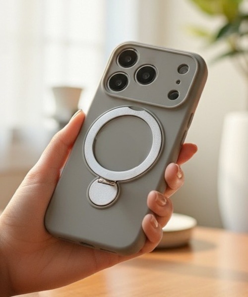 Fun & Daily（ファンアンドデイリー）の「Magsafe対応 Mat Color iPhone case 15 16 17 Pro ProMax / アイフォン（スマホケース/カバー・レディース・グレー/ブラック/パープル/ブラウン・iPhone 16 Pro Max/iPhone 16 Pro/iPhone 16/iPhone 15/iPhone 15 Pro/iPhone 15 Pro Max/iPhone 17 Pro Max/iPhone 17 Pro/iPhone 17）」の3枚目の写真