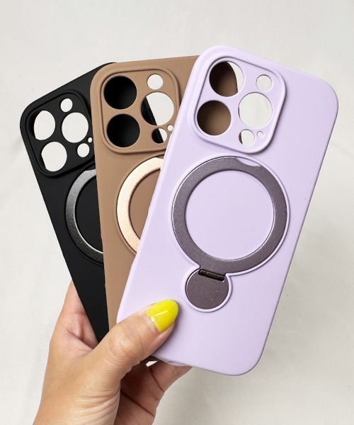 Fun & Daily（ファンアンドデイリー）の「Magsafe対応 Mat Color iPhone case 15 16 17 Pro ProMax / アイフォン（スマホケース/カバー・レディース・グレー/ブラック/パープル/ブラウン・iPhone 16 Pro Max/iPhone 16 Pro/iPhone 16/iPhone 15/iPhone 15 Pro/iPhone 15 Pro Max/iPhone 17 Pro Max/iPhone 17 Pro/iPhone 17）」の5枚目の写真