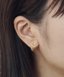 【GOLDY】ミニ リボン ワンタッチ ピアス 1250809