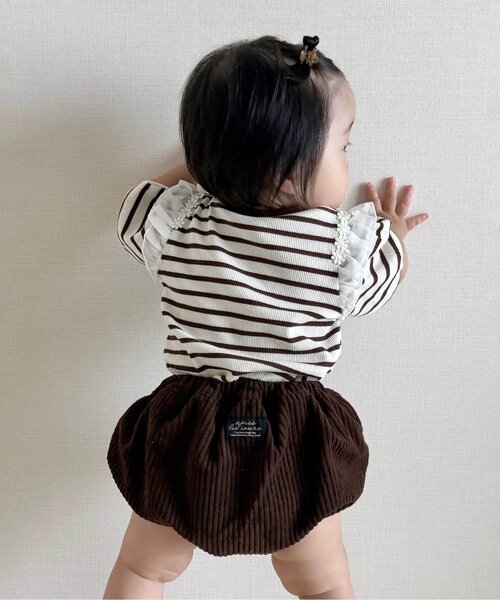 apres les cours(アプレレクール)の「コールテンブルマ(その他ベビーウェア・キッズ・ブラウン・80)」の3枚目の写真