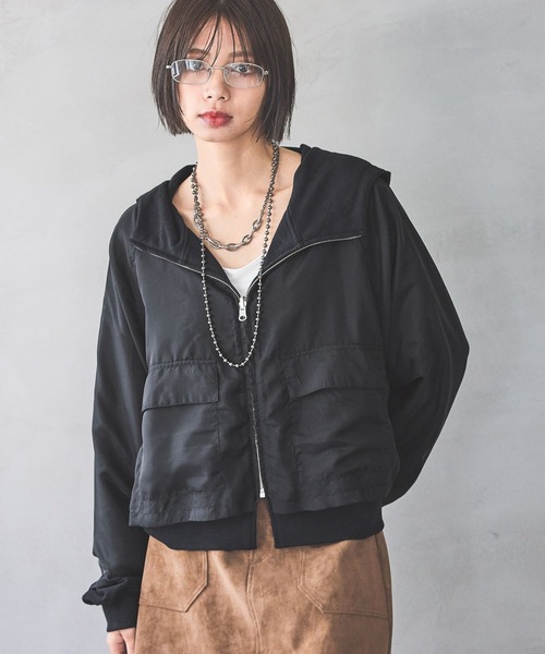 PAGEBOY（ページボーイ）の「リバーシブルブルゾン（ブルゾン・レディース・オートミール/ブラック・FREE）」の7枚目の写真