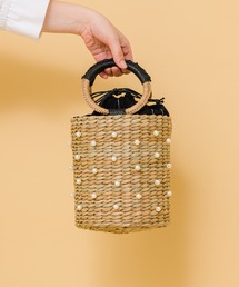 《新品・未使用タグ付き》DATOU 黒 かごバッグ ブランド古着】かごバッグ（ブラック/黒色系）古着通販 - ZOZOUSED