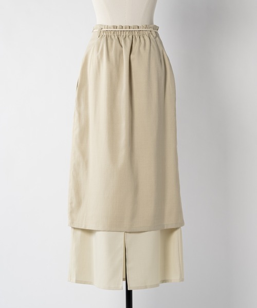 moi tytto(モイテュット)の「刺繍レイヤースカート(スカート・レディース・ブラウン/ナチュラル・FREE/SMALL)」の18枚目の写真