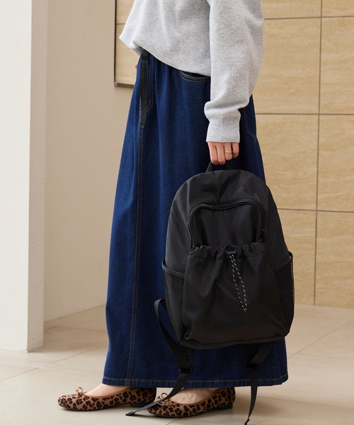 撥水加工＞ファンクション ドローコードポケットバックパック【THE