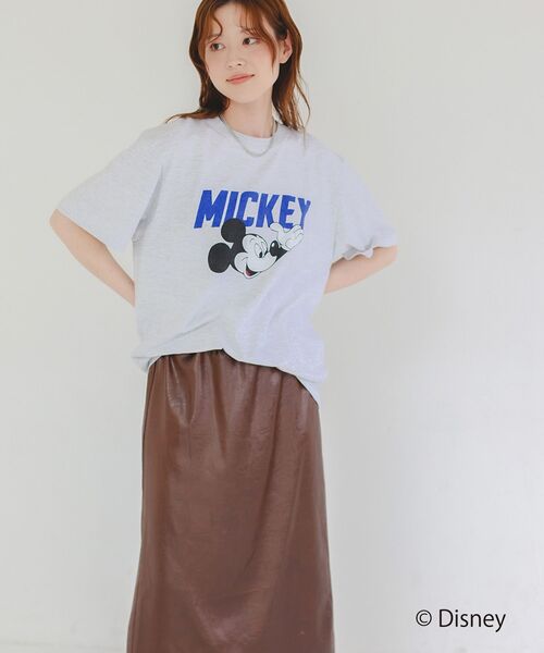 le.coeur blanc(ルクールブラン)の「GOOD ROCK SPEED/MICKEY/Tシャツ(Tシャツ/カットソー・レディース・ライトグレー・38)」の2枚目の写真