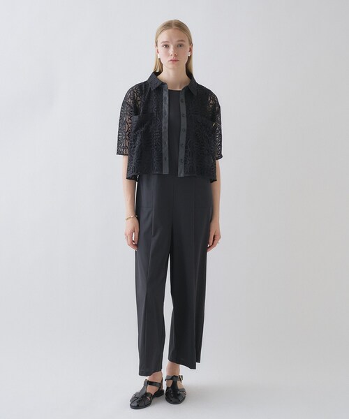cloenc（クロエンス）の「【手洗い可】レースポロシャツ（シャツ/ブラウス・レディース・ホワイト系4/ブラック系3・02）」の7枚目の写真