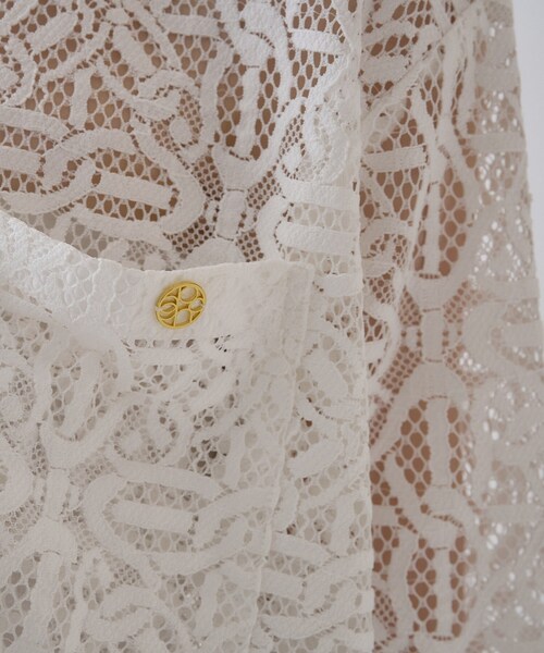 cloenc（クロエンス）の「【手洗い可】レースポロシャツ（シャツ/ブラウス・レディース・ホワイト系4/ブラック系3・02）」の17枚目の写真