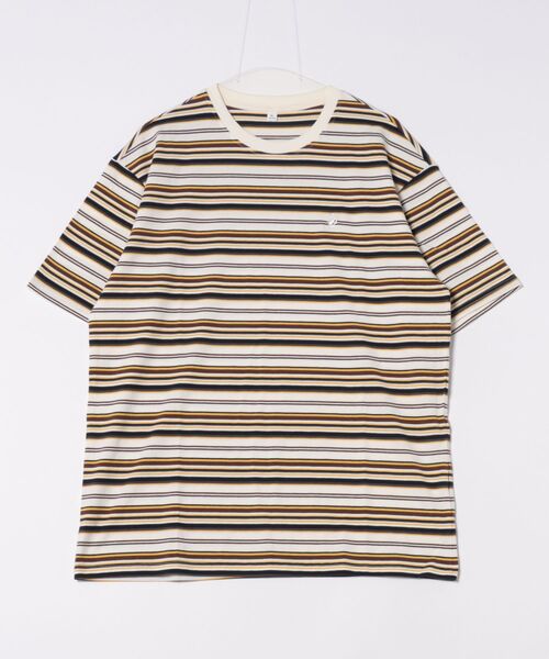 オーダー専用 セール】【SETUP7】ワンポイント刺繍 ボーダーTシャツ オーバー