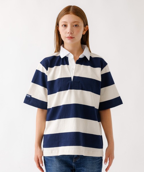Barbarian（バーバリアン）の「【BARBARIAN/バーバリアン】JCSS S/S VSE/ライトウェイト/半袖ラグビーシャツ【WEB限定】（Tシャツ/カットソー・レディース・その他1/その他2/ネイビー/オフホワイト・フリー）」の17枚目の写真