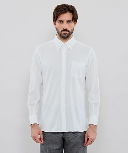 MACKINTOSH LONDON(マッキントッシュ ロンドン)の「【FLEX JERSEY】交編鹿の子ジャージーボタンダウンシャツ(シャツ/ブラウス・メンズ・グレー系その他/ホワイト/ブルー系その他4/パープル系その他2・S/XL/M/L)」の15枚目の写真