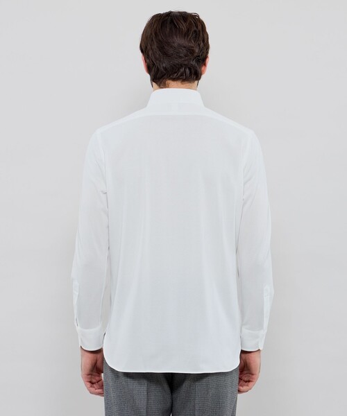 MACKINTOSH LONDON(マッキントッシュ ロンドン)の「【FLEX JERSEY】交編鹿の子ジャージーボタンダウンシャツ(シャツ/ブラウス・メンズ・グレー系その他/ホワイト/ブルー系その他4/パープル系その他2・S/XL/M/L)」の13枚目の写真