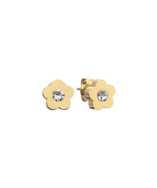 MARY QUANT(マリークワント)の「プチデイジーステンレス ピアス(ピアス(両耳用)・レディース・シルバー/ゴールド/ブラック・FREE)」の5枚目の写真