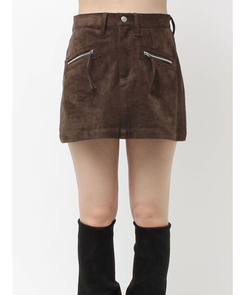 EMODA(エモダ)の「フェイクスエードミニスカート(スカート・レディース・ブラウン/ブラック・SMALL/MEDIUM)」の19枚目の写真