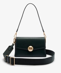 LACOSTE | テニスブリス レザーミディアムショルダーバッグ ダブルストラップ 2WAY(ショルダーバッグ)