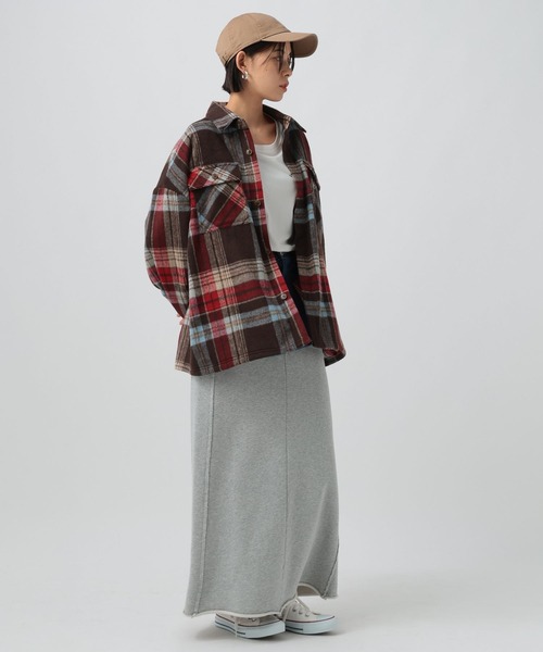 BEVERLY HILLS POLO CLUB（ビバリーヒルズポロクラブ）の「【BEVERLY HILLS POLO CLUB】シャギーCPOジャケット（その他アウター・レディース・ブラウン/レッド/グレー・FREE）」の11枚目の写真